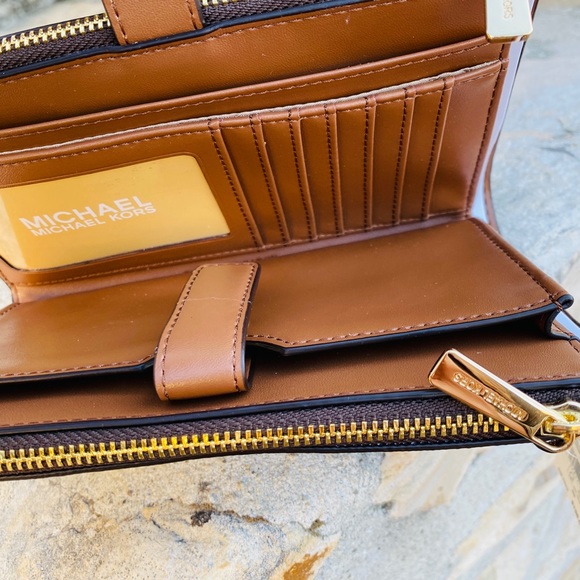 NWT Michael Kors Jet Set Mk Tote&wallet signature - Picture 9 of 11